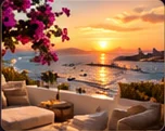 Mykonos sunset terrace